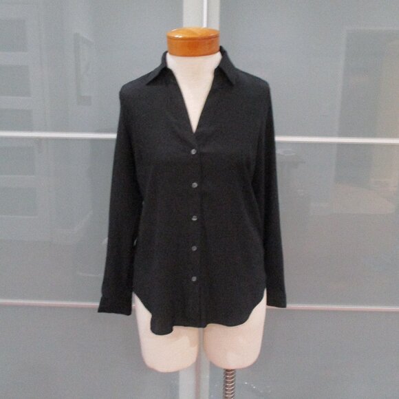 Ann Taylor Long Sleeve Button Front Blouse - Picture 1 of 5